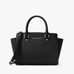 Selma Saffiano Medium Satchel - Michael Kors